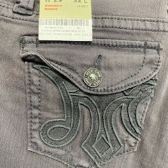 MEK DNM Women's Grey Skinny Jeans - Picture 2 of 2